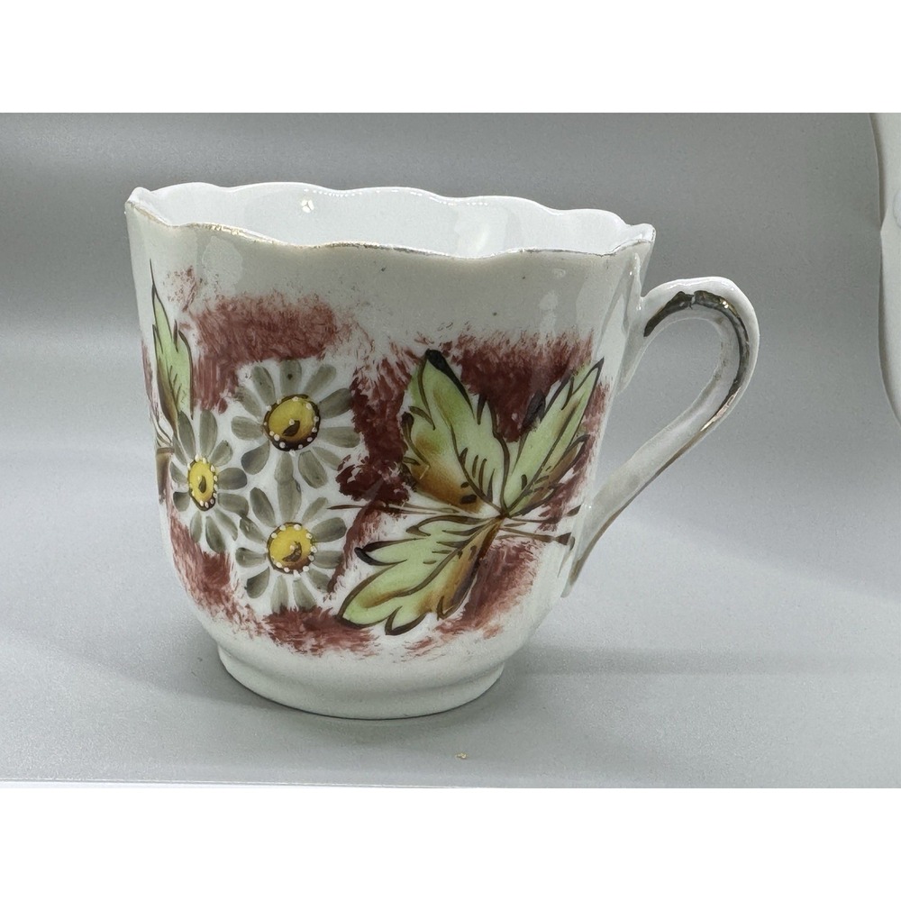 Nice Porcelain Rudolstadt Lusterware Roses Moustache Cup